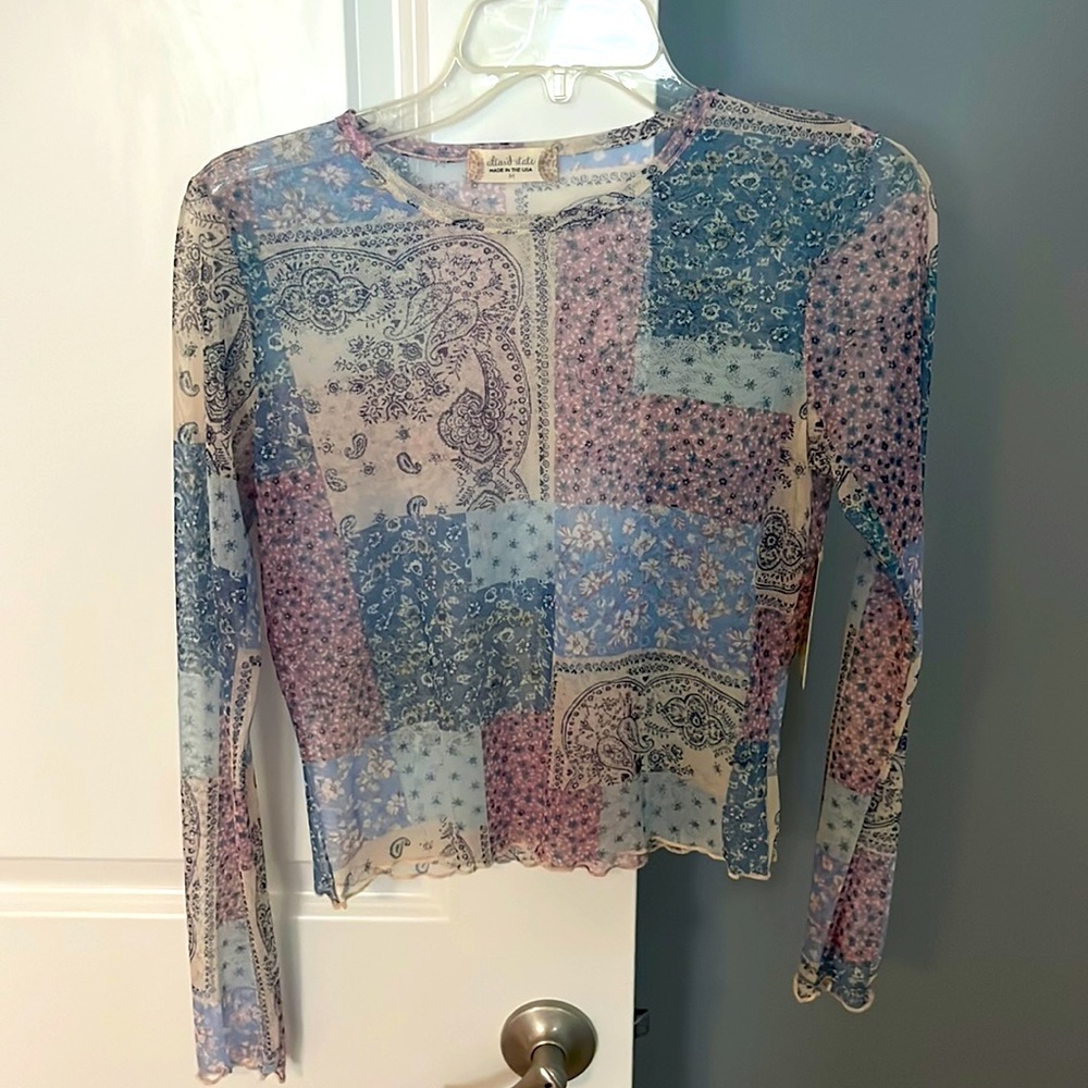 Altar’d state NEVER WORN! Mesh top